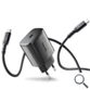 CARGADOR PARED GaN2 USB-C + CABLE 45W NEGRO NGS