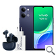 SMARTPHONE VIVO Y21 5G 6.74" (4+256GB) NEGRO + AURICULAR + CARGADOR