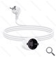 CABLE ALARGADOR ALEMAN 3G 3 M BLANCO AIGOSTAR